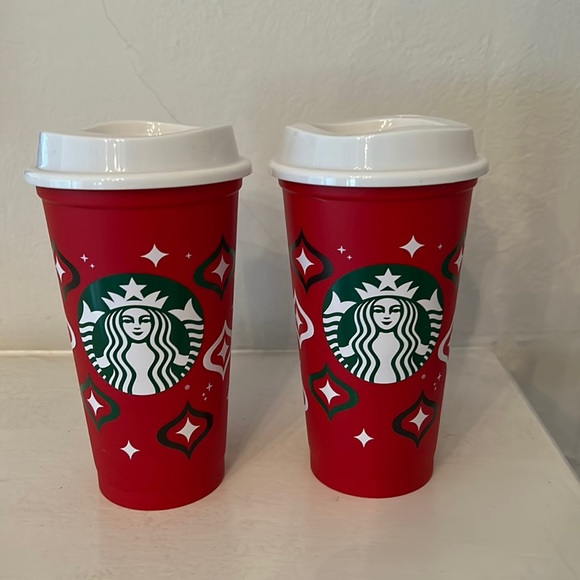 Starbucks Other - Bundle of two 2023 Starbucks Holiday reusable cups